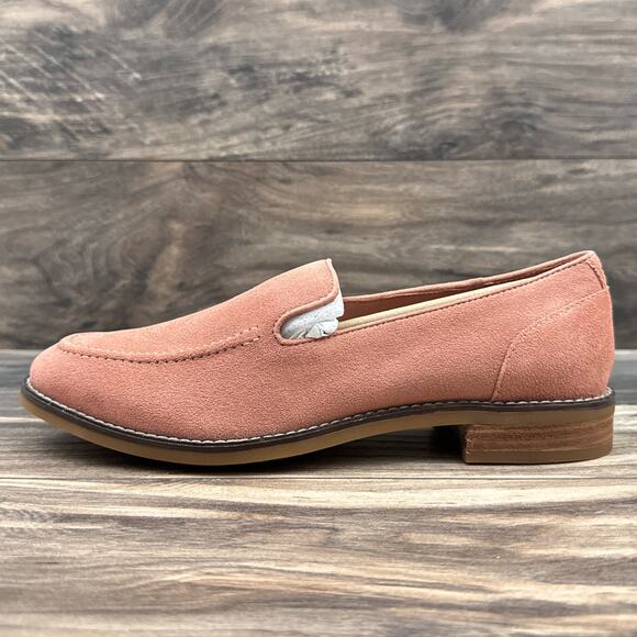 NIB Sperry Top Sider 8.5M Fairpoint Suede Rose Loafer Flats - Picture 5 of 10
